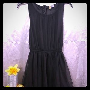 ⭐️3/$15Black Sheer Mesh Poof Layered Dress